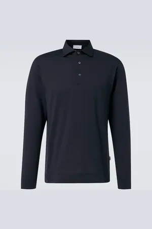 LARDINI Cotton and silk polo sweater