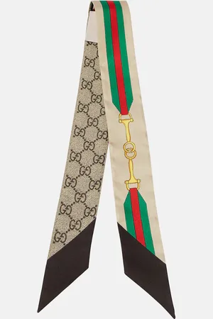 Gucci GG printed silk scarf