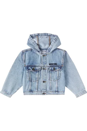 Moschino Logo hooded denim jacket