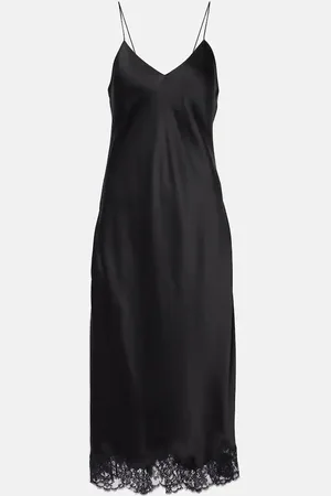 The Row Kolara lace-trimmed silk satin slip dress