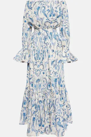 Agua by Agua Bendita Almendra Habitat cotton maxi dress