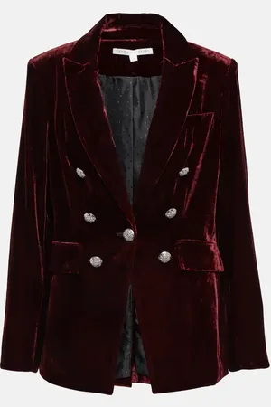 VERONICA BEARD Gaya Dickey velvet blazer
