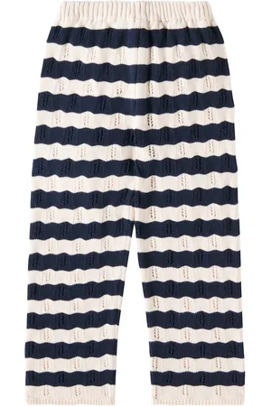 The New Society Marina striped knitted cotton pants