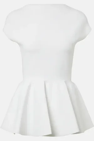 Alaïa AlaÃ¯a Peplum top