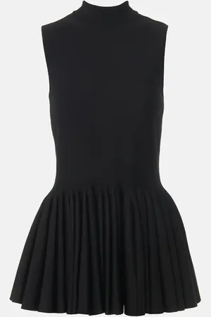 Alaïa AlaÃ¯a Pleated turtleneck top