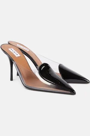 Alaïa AlaÃ¯a Le CÅur Abstrait 90 patent leather mules