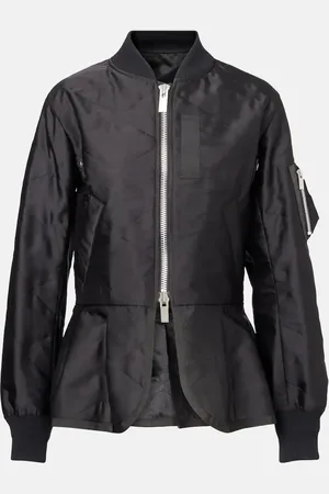 SACAI Quilted satin blouson