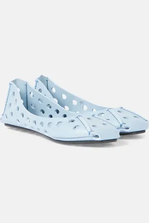 Alaïa AlaÃ¯a Perfo leather ballet flats