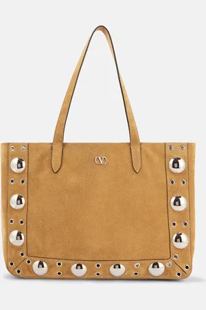VALENTINO GARAVANI NellcÃ´te Medium studded suede shopper