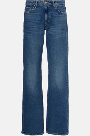 7 for all Mankind Tess high-rise straight jeans
