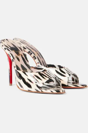 Christian Louboutin Miss Z 100 patent leather mules