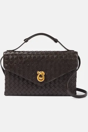 Bottega Veneta Knot Lock Intrecciato leather crossbody bag