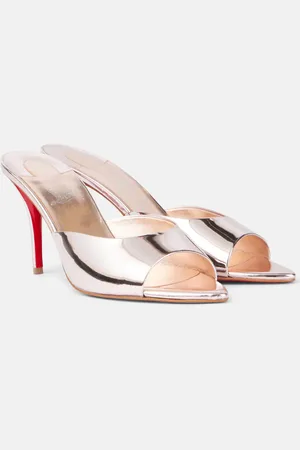 Christian Louboutin Miss Z 80 leather mules