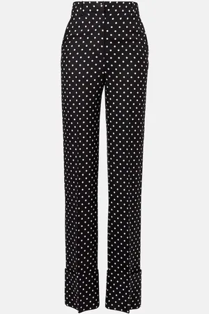 VALENTINO Polka-dot straight pants