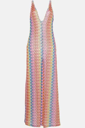 Missoni Zig Zag pointelle maxi dress