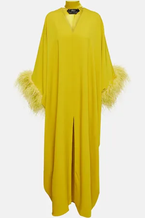 ‎Taller Marmo‎ 10am feather-trimmed crÃªpe kaftan