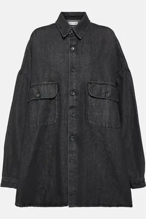The Frankie Shop Dallas oversized denim shirt