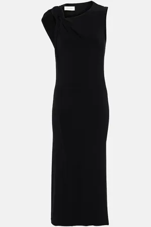 Sportmax Nuble asymmetric jersey midi dress