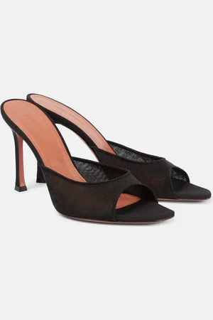 Amina Muaddi Alexa 95 mesh mules