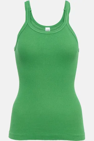 RE/DONE Ribbed-knit tank top