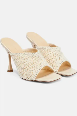 MAGDA BUTRYM Crochet and leather mules