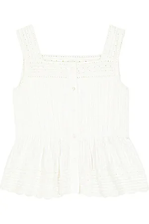 BONPOINT Athena broderie anglaise cotton top