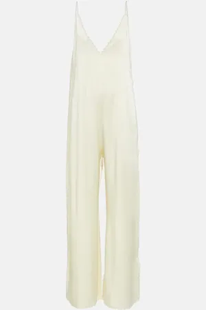 Jil Sander Scalloped crÃªpe jumpsuit