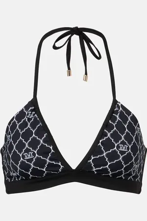 Max Mara Anna printed halterneck bikini top