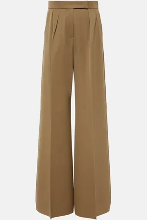 Max Mara Libbra wool and mohair wide-leg pants