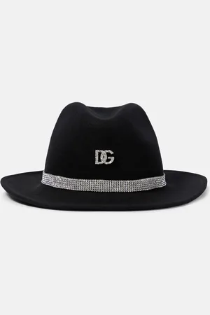 Dolce & Gabbana DG embellished virgin wool felt hat