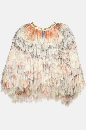 Isabel Marant Noela embellished fringed jacket