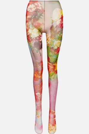 Jean Paul Gaultier Flower tulle leggings