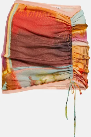 Jean Paul Gaultier Flowers Collection ruched miniskirt
