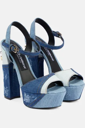 Dolce & Gabbana Keira denim platform sandals