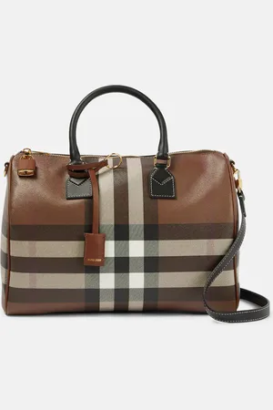 Burberry Checked canvas tote