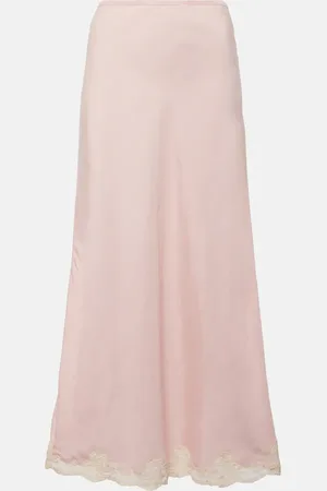 RIXO London Crystal lace-trimmed maxi skirt