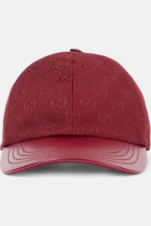 Gucci GG leather baseball cap