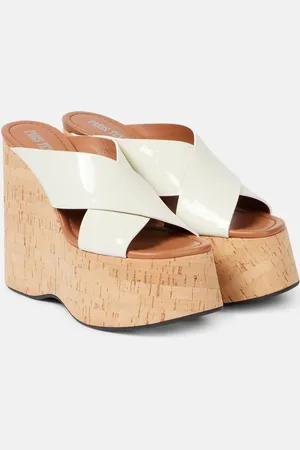 PARIS TEXAS Mara 135 patent leather platform sandals