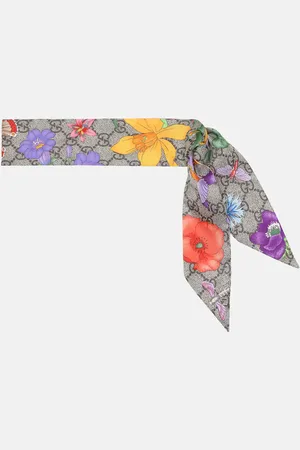 Gucci GG Flora silk neck tie