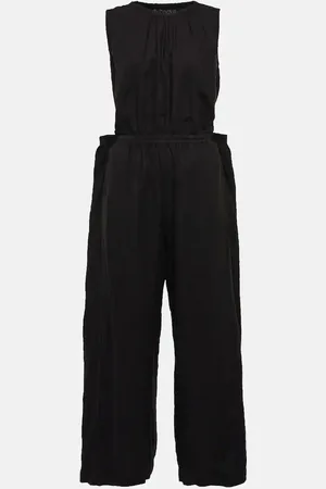 Velvet Vivi cutout linen jumpsuit