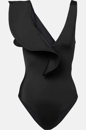 JOHANNA ORTIZ Asymmetric ruffled swimsuit