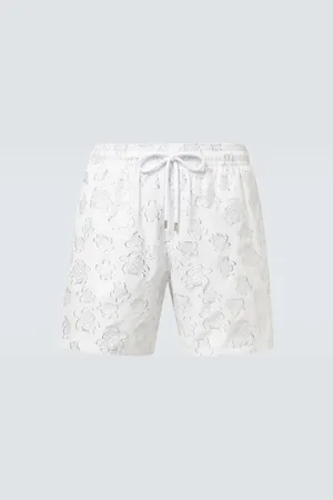Vilebrequin Jacquard embroidered swim trunks