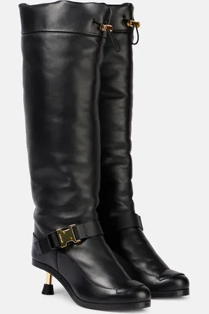 SACAI Leather knee-high boots