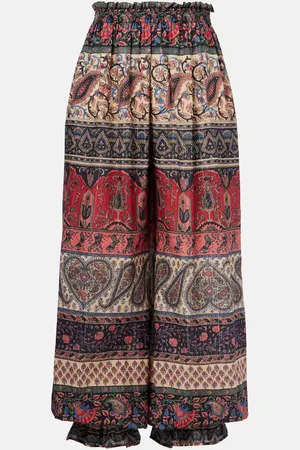 VALENTINO Printed cotton culottes
