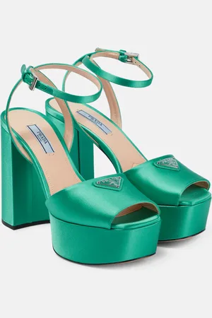 Prada Satin platform sandals