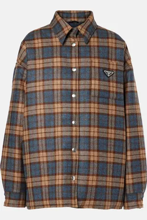 Prada Plaid wool overshirt