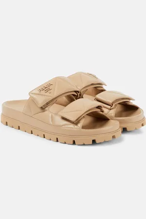 Prada Fussbett quilted leather sandals