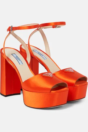 Prada Satin platform sandals