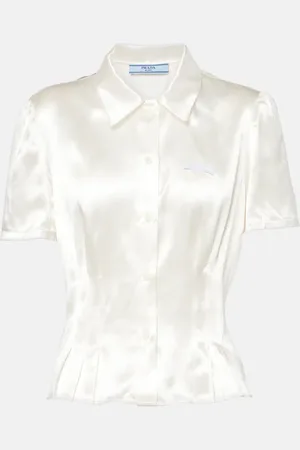 Prada Pleated satin shirt