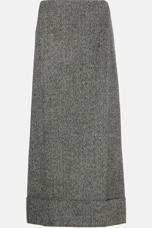 Prada Wool midi skirt